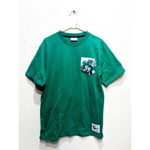 Rare Vintage Jerome Brown Mitchell & Ness Medium T Shirt Green Pocket